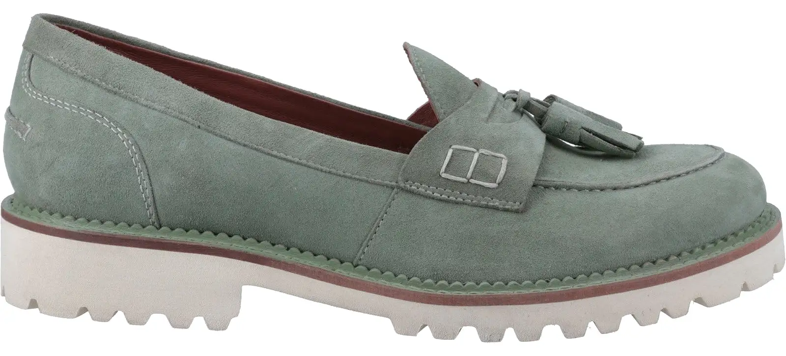 Hush Puppies Ginny Womens Suede Leather Loafer