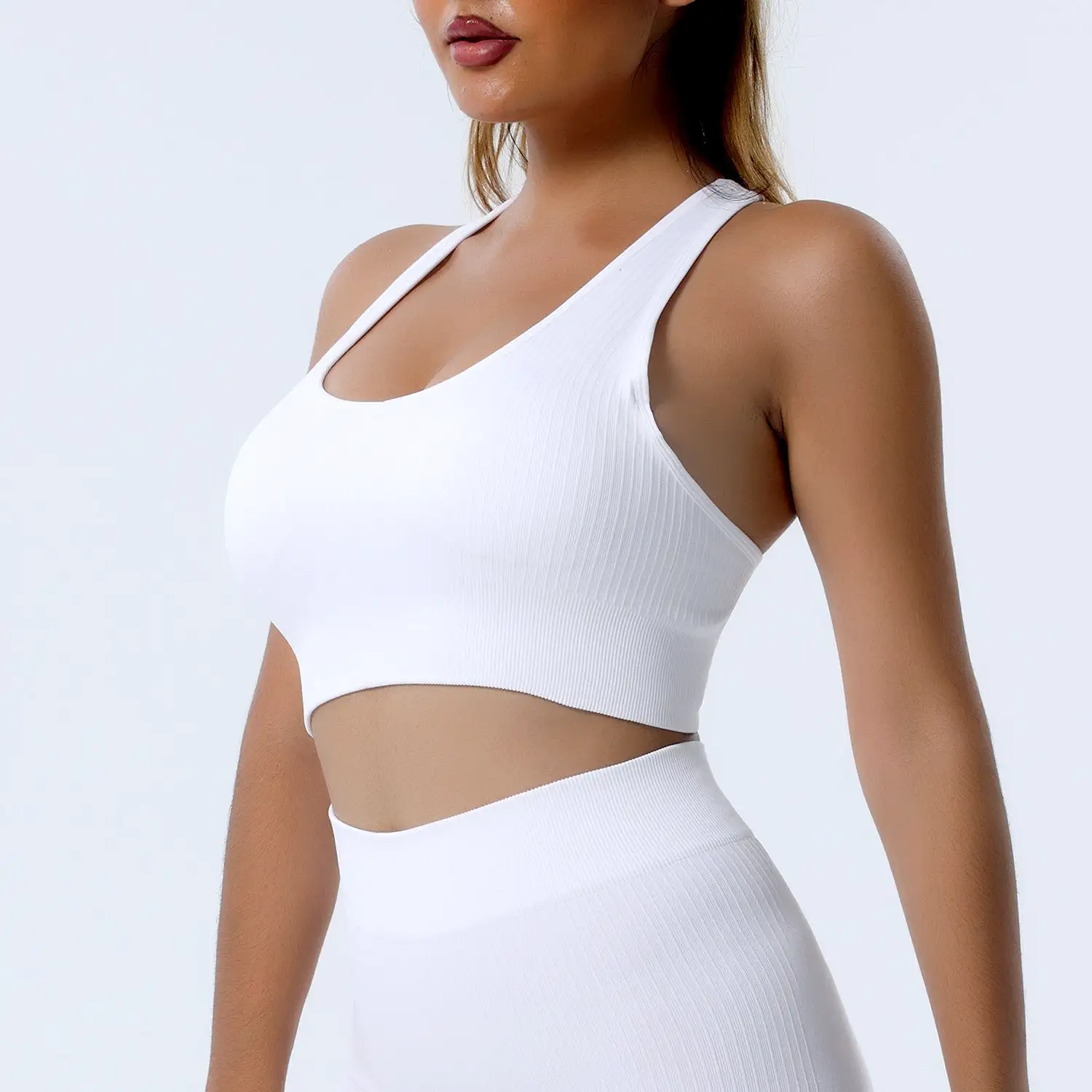 INSTOCK-Yoga clothing set vest, sports bra, high-waisted fitness