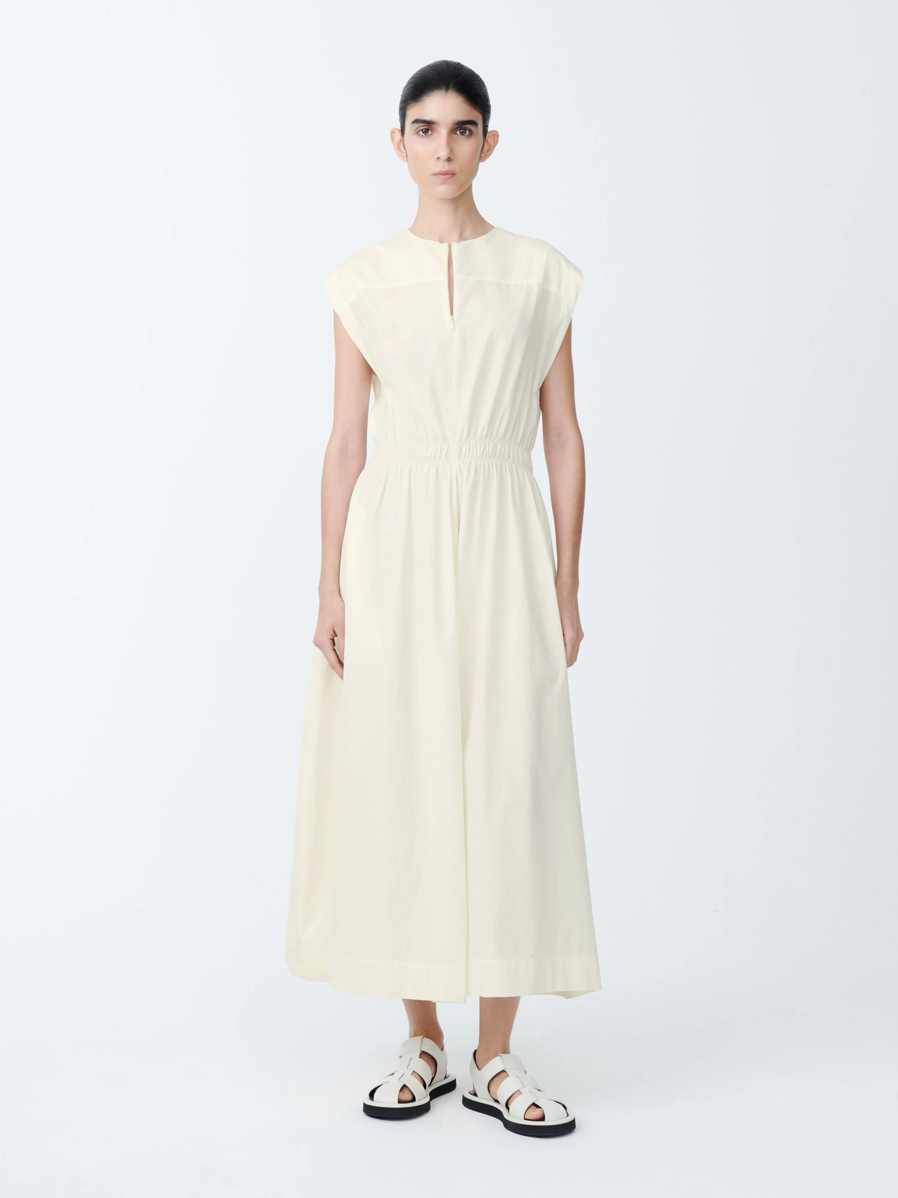 Katrine Dress in Parchment