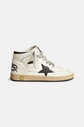 Kids Golden Goose Sky Star Sneakers - White/Black Star