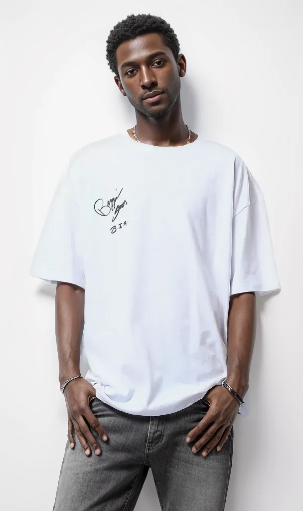 O178406 Crew Neck Slip On White Casual Tee