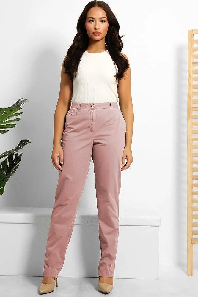 Organic Crinkled Cotton Slacks Trousers