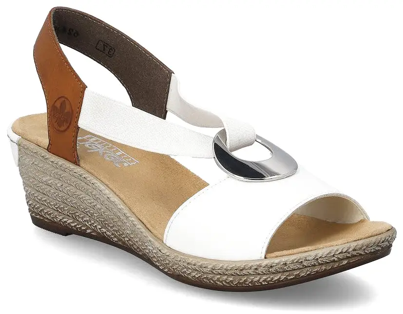 Rieker 624H6-81 Womens Slip On Sandals