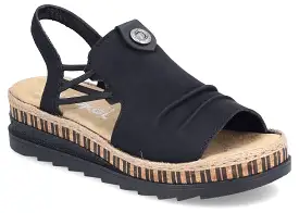 Rieker V7972-00 Womens Slingback Sandal