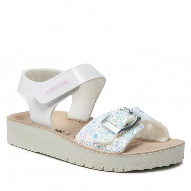 SANDALI GEOX BAMBINA COSTAREI  WHITE J15EAB 0HHEW C1000 tg 27