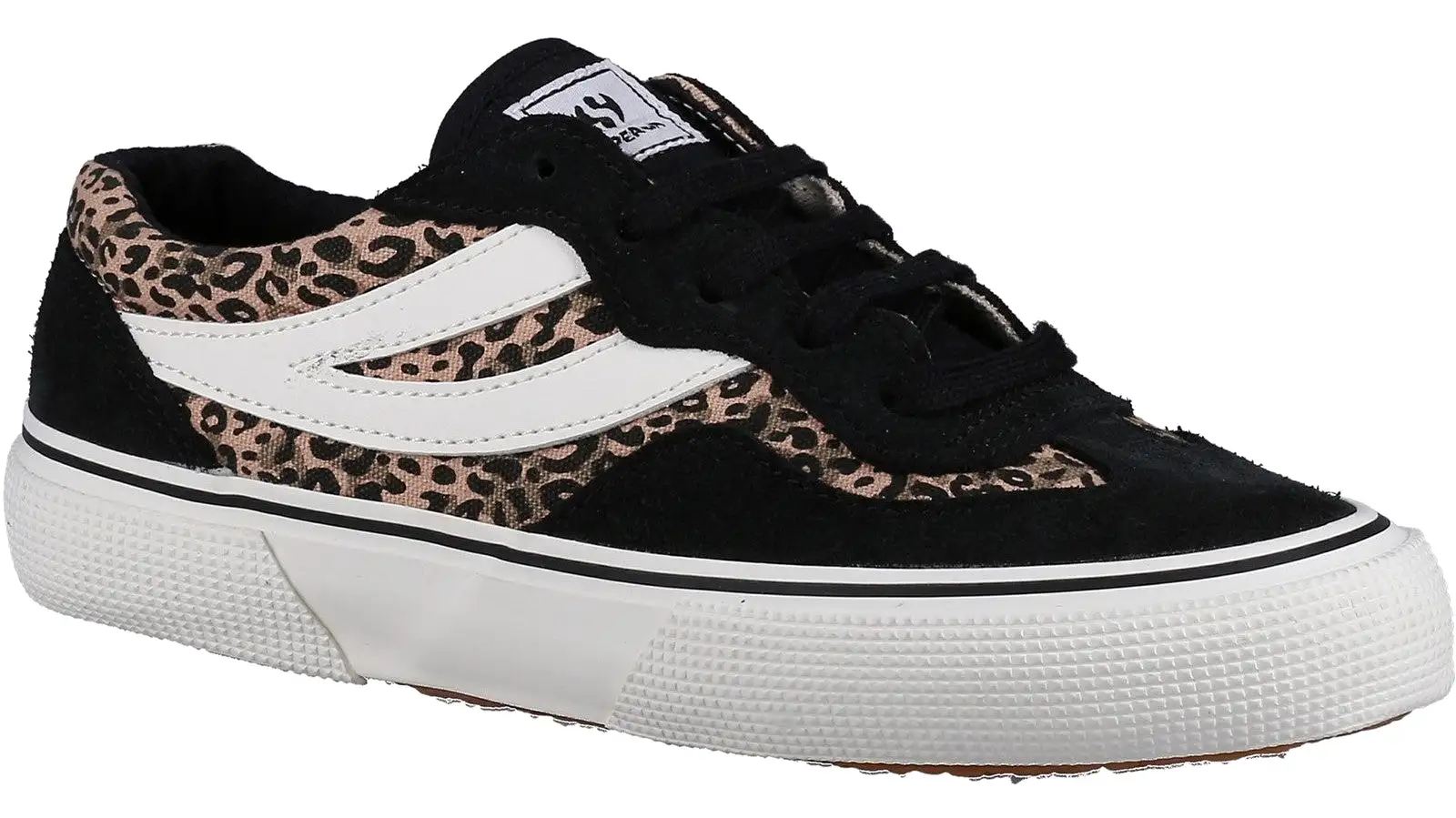 Superga 2941 Revolley Leopard Womens Lace Up Trainer